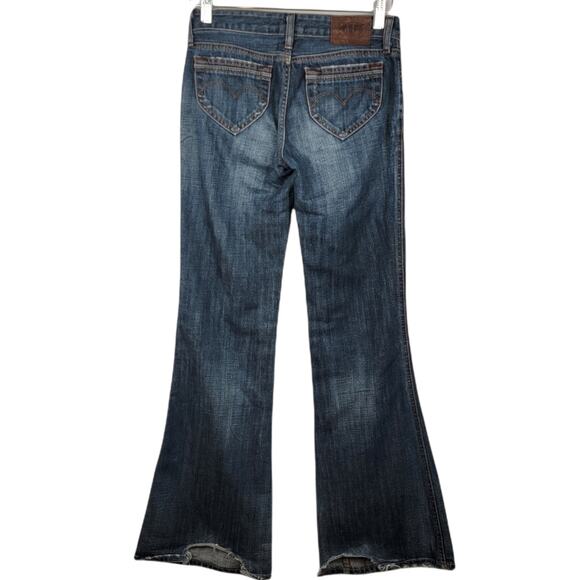 LEVI'S "Perfect Body Lady Style" Y2K Low Waist Boot Jeans Size 28 VINTAGE - Picture 3 of 11